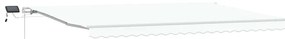 Toldo Retrátil Branco with Manual Branco 500 × 350 cm Branco