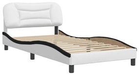 Estrutura cama c/ cabeceira 100x200 cm couro artificial