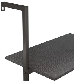 Unidade 3 prateleiras inclinada 64x35x120,5 cm preto