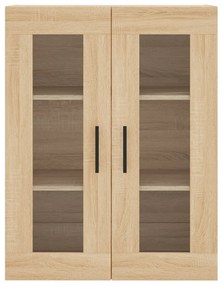 Armário alto 69,5x34x180 cm derivados de madeira cor sonoma