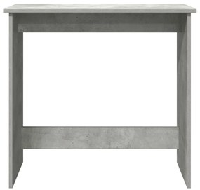 Secretária 80x40x75 cm contraplacado cinzento cimento