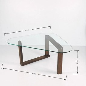 Mesa de Centro Cam – Nogal – 96 cm x 41 cm x 81 cm