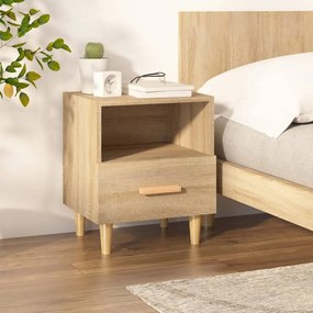 vidaXL Mesa de cabeceira 40x35x47 cm carvalho sonoma