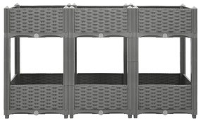 Canteiro elevado 120x40x71 cm polipropileno