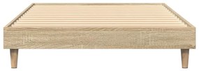 Estrutura cama s/ colchão derivados de madeira carvalho sonoma