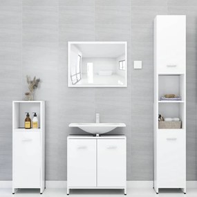 Armário Lita de Casa de Banho - Branco - Design Moderno