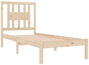 Estrutura de cama solteiro 90x190 cm madeira maciça