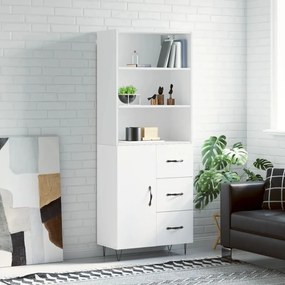 vidaXL Armário alto 69,5x34x180 cm derivados de madeira branco