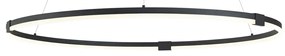 Candeeiro suspenso de design preto 120cm Incl. LED regulável em 3 níveis - Anello Design