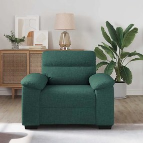 Poltrona 60 cm tecido verde-escuro