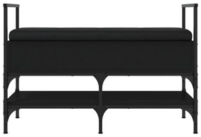 Banco sapateira 85,5x42x57,5 cm derivados de madeira preto