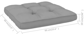 3 pcs conjunto lounge de jardim com almofadões pinho impregnado