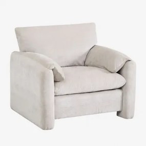 Cadeira Estofada Serra Chenille Cinzento Claro - Sklum