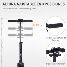 HOMCOM Trotinete Dobrável para Adultos e Crianças acima de 14 anos Sco