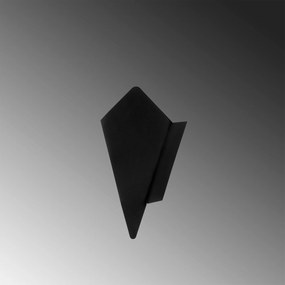 Aplique de Parede Cut – Preto – 13 x 6 x 24 cm