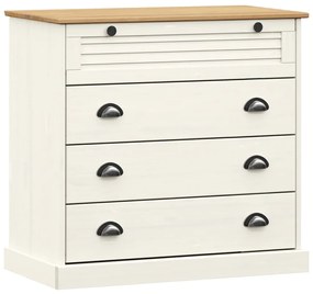 Armário alto VIGO 80x40x176 cm madeira de pinho maciça branco