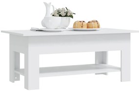 Mesa de centro 102x55x42 cm aglomerado branco