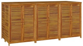 Caixa de arrumação para jardim 210x87x104 cm acácia maciça