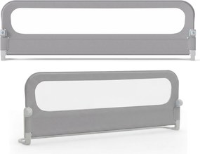 Conjunto 2 Barreiras segurança bebés dobrável para cama 178 / 198 x 36 x 60 cm com altura ajustável, capa removível em tecido Oxford, base em U e corr
