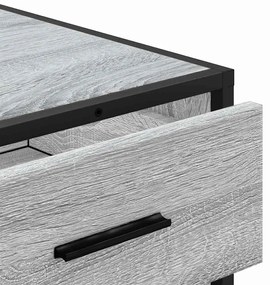 Cómoda com 4 Gavetas - 70x41x70 cm deriv. madeira - cinzento sonoma