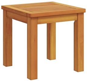 Espreguiçadeira com Mesa em Madeira Sólida de Acácia