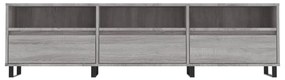 Móvel de TV 150x30x44,5 cm derivados de madeira cinzento sonoma