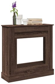 vidaXL Cornija lareira 90x30x90 cm deriv. madeira carvalho castanho