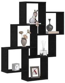 Armário de parede vidaXL em carvalho preto 78x15x92 cm em madeira reve