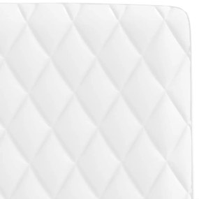 Cadeiras de jantar 2 pcs couro artificial branco