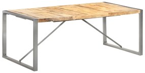 Mesa de jantar 200x100x75 cm madeira de mangueira maciça áspera