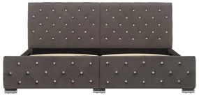 Estrutura de cama 180x200 cm veludo cinzento