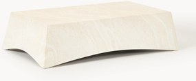 Mesa de centro para interior e exterior com efeito travertino Mohi, L 100 cm