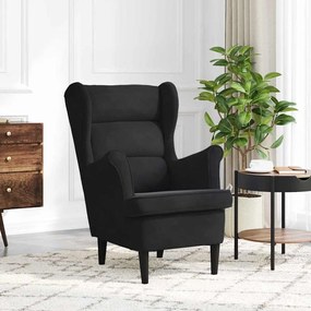 vidaXL Poltrona Preto 71 x 92 x 91 cm Veludo