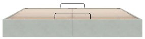Estrutura de cama otomana sem colchão 180x200 cm cinzento claro