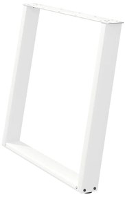 Pernas p/ mesa de jantar 2 pcs forma U 100x(72-73)cm aço branco