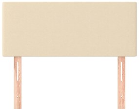 Cabeceira de cama tecido 90x5x78/88 cm creme
