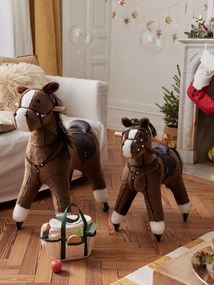 Cavalo com rodas, em madeira FSC® marrom