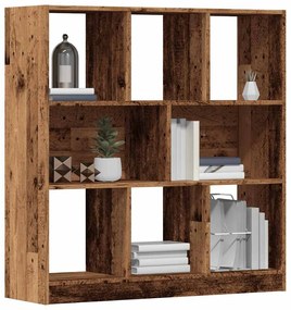 Estante 97,5x29,5x100 cm contraplacado madeira velha