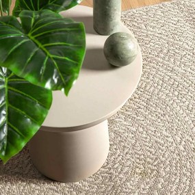 Tapete ZIZUR creme 160x230cm aspeto de juta interior e exterior