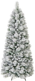 Árvore de Natal decorativa artificial de 180 cm com agulhas de pinheiro 517 pontas de ramos 170 luzes LED brancas quentes Secção dobrável Verde