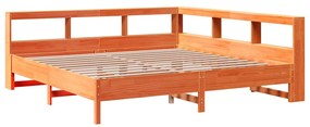 Cama com estante sem colchão 180x200 cm pinho maciço