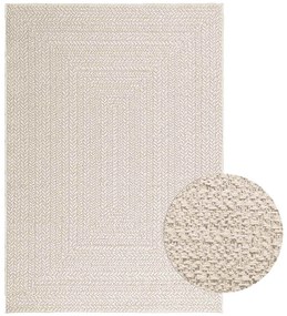 Tapete ZIZUR creme 120x170cm aspeto de juta interior e exterior