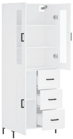 Armário alto 69,5x34x180 cm derivados de madeira branco