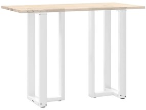 Pés de mesa de bar em forma de T, 2 peças, branco, 40x35x(100-101) cm,
