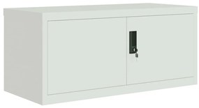Arquivador 90x40x145 cm aço cinzento-claro