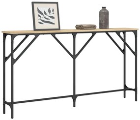 Mesa consola 140x23x75 cm derivados de madeira carvalho sonoma