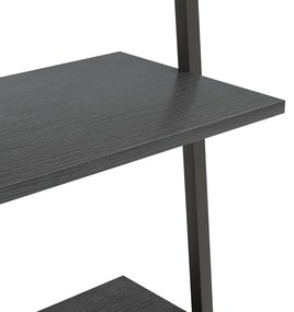 Unidade 4 prateleiras inclinada 64x34x150,5 cm preto
