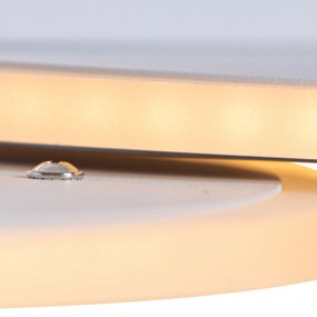 Candeeiro de teto inteligente latão, aço e cinzento incl. LED - Stan Design