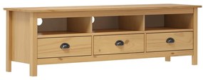 vidaXL Móvel de TV Hill 158x40x47 cm pinho maciço castanho mel