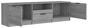 Móvel de TV 140x35x40 cm derivados de madeira cinzento sonoma